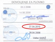 Dovoljenje za plovbo